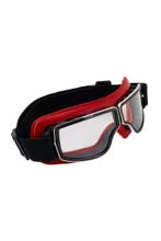 Goggles Motorbril Skibril Bril Rood Montuur Transparante Gla, Ophalen of Verzenden, Nieuw, Overige maten, Carnaval