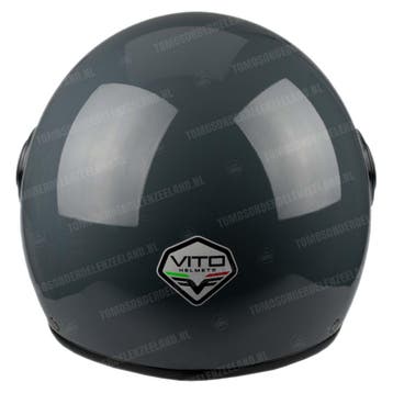 Helm Vito Jethelm Loreto nardo gray glans, Fietsen en Brommers, Brommerhelmen, Ophalen of Verzenden, Nieuw, Vito