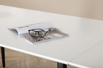 Eettafel Bjorn 150x90 cm Wit Uitschuifbaar Laminaat Jörn, Verzenden, Nieuw