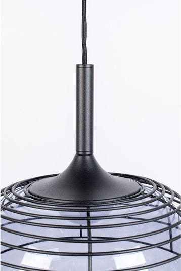 2dekans | Zuiver Smokey Hanglamp - Zwart - 35.50x35.50x180, Ophalen of Verzenden, Nieuw