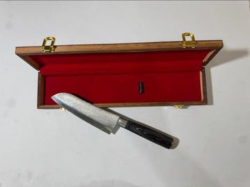 Hekito - Keukenmes - Santoku - Exclusieve vintage keukenmes