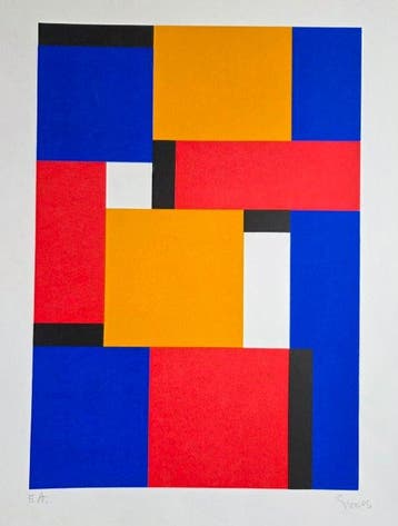 Siep Van Den Berg (1913-1998) - Geometrische compositie