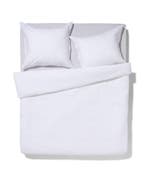 HEMA Dekbedovertrek 200x200/220cm hotel katoen percal wit, Verzenden, Nieuw, Wit