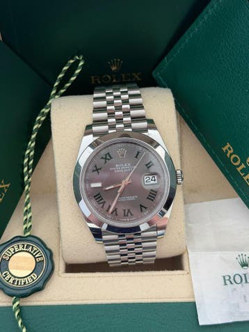 Rolex Datejust 126300  Wimbledon– Full Set 2023 -, Staal, Polshorloge, Zo goed als nieuw, Rolex