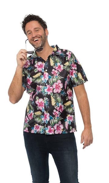 Hawaii Blouse Zwart Peke, Kleding | Dames, Ophalen of Verzenden, Nieuw