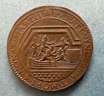 Spaanse Nederlanden. Jeton 1590 - Inname van Breda (Zonder