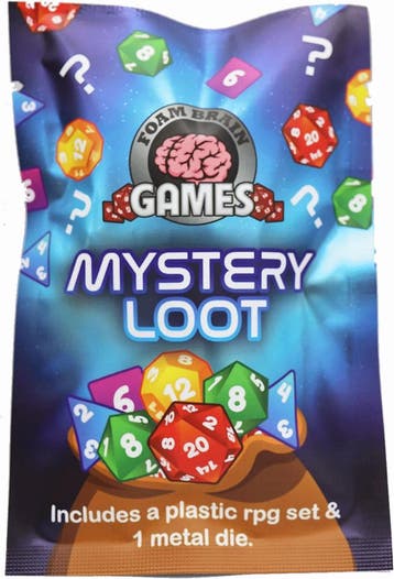 Mystery Loot - Plastic RPG Dice Set & Bonus Metal Die | Foam, Verzenden, Nieuw