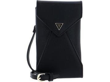 Guess Portemonnee Dames - Saffiano-patroon - Zwart, Verzenden, Zo goed als nieuw