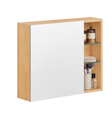 Witte Badkamer Spiegelkast – Hangkast met Planken, Verzenden, Nieuw