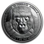 Congo / Kongo Gorilla 1 oz 2016 (75.000 oplage), Verzenden, Overige landen, Losse munt, Zilver