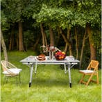 Campingtafel 90x52 cm Verstelbaar Aluminium Opvouwbaar, Caravans en Kamperen, Verzenden, Nieuw