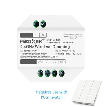 MI-LIGHT PUSH DIM MODULE | RGB-CCT, Ophalen of Verzenden, Nieuw