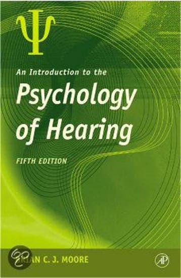 An Introduction To The Psychology Of Hearing 9780125056281, Verzenden, Gelezen, Brian C. J. Moore