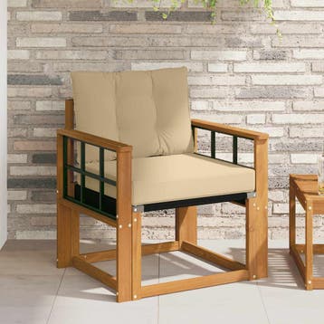 vidaXL Tuinbank Massief Acaciahout Naturel, Tuin en Terras, Verzenden, Nieuw