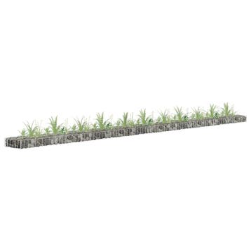 vidaXL Gabion plantenbak verhoogd 450x30x10 cm, Tuin en Terras, Bloembakken en Plantenbakken, Minder dan 30 cm, 100 cm of meer