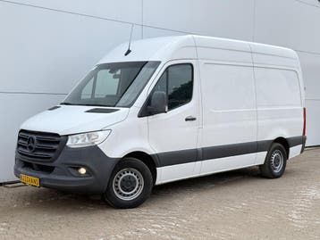 Zakelijke Lease |  Mercedes-Benz Sprinter 319 3.0 V6, Stof, Gebruikt, Zwart, Wit