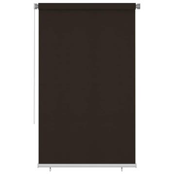 vidaXL Rolgordijn voor buiten 145(B)x230(H) cm HDPE bruin, Verzenden, Nieuw, Bruin