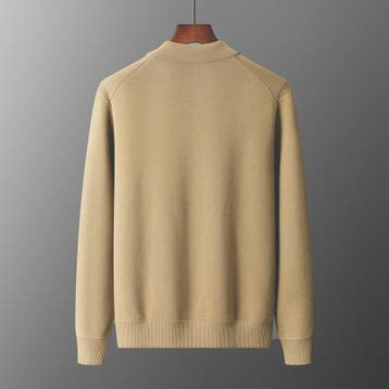 Heren 100% Kasjmier Vest met POLO Kraag - Gebreide Jas voor, Verzenden, Nieuw