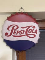 Pepsi-Cola dopje bord - Emaille bord - Roestvrij staal, Antiek en Kunst, Antiek | Wandborden en Tegels
