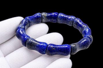 Armband van natuurlijke lapis lazuli van topkwaliteit -