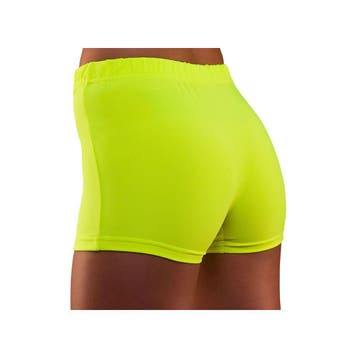 Neon hotpants geel, Verzenden, Nieuw, Feestartikel