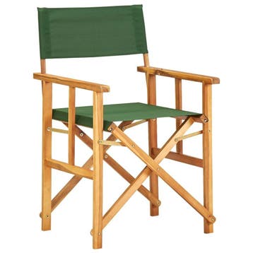 Regisseursstoelen 2 stuks - Massief Acacia | 67% Korting, Tuin en Terras, Tuinstoelen, Ophalen of Verzenden, Nieuw, Hout, Inklapbaar