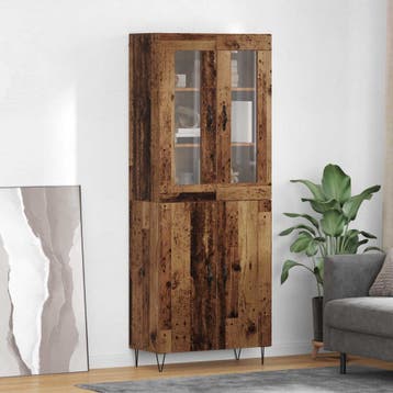 vidaXL buffetkast Oud Hout 69,5 x 34 x 90 cm Bewerkt hout, Verzenden, Nieuw, 50 tot 100 cm, Minder dan 100 cm