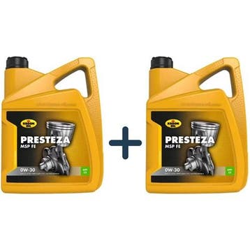 Kroon Oil Aanbieding: 2 X Presteza Msp Fe 0W30 5L, Verzenden, Nieuw