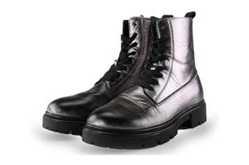 Muyters Veterboots Meisjes in maat 35 Zilver, Verzenden, Jongen of Meisje, Schoenen, Nieuw