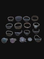 Crusader & Medieval Brons, Lot of 17 Ring (Zonder