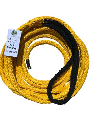 Hawk-Line Touw HMPE - 1 Bekleed oog 23Mtr 22mm 40Ton - NI..., Verzenden, Nieuw