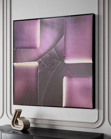 Sarah Schwarzl - Frequency PEARL ON BLACK (Frame included)