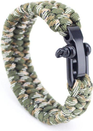 Paracord armband Camo - RVS verstelbare sluiting, Ophalen of Verzenden, Nieuw