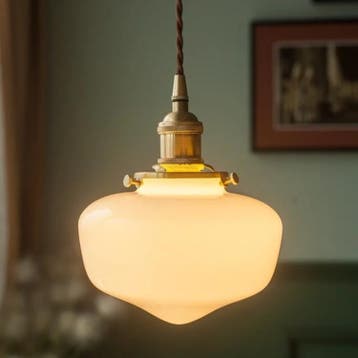 Japanse Glazen Hanglamp LED – Nordic Minimalistisch, Verzenden, Nieuw