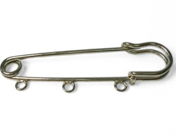 Grote metalen kiltspeld platinum kleur 87mm lang, gaten: 3mm, Ophalen of Verzenden, Nieuw, Overige typen