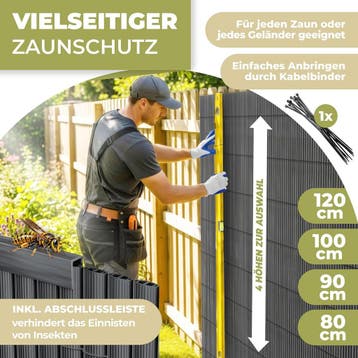 Balkonscherm - Balkondoek - Privacydoek - Zichtbreeknet - Zi, Verzenden, Zo goed als nieuw