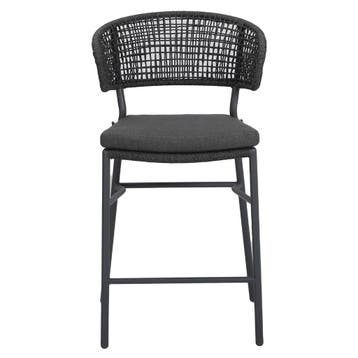 Modena barstoel antraciet rope aluminium stapelbaar, Ophalen of Verzenden, Nieuw