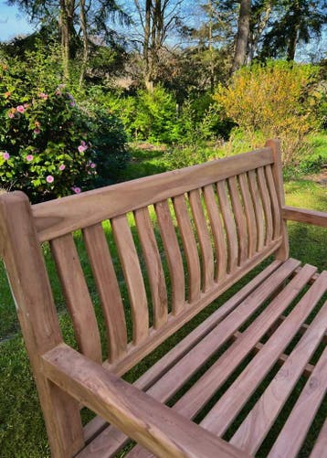 Teakhouten tuinbank -  150 cm, Ophalen of Verzenden, Nieuw