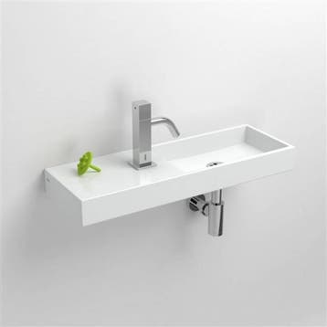 Fontein Clou Mini Wash Me 56x19x6cm Keramiek Glans Wit (Met, Ophalen of Verzenden, Nieuw