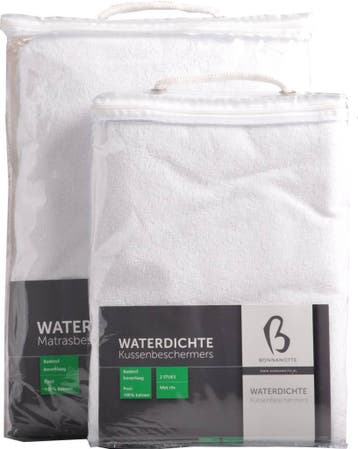 Waterdichte molton matrashoes - 90/200cm, 90 cm, Eenpersoons, Nieuw, Matras