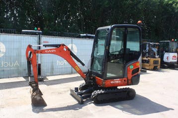 Veiling: Minigraver Kubota KX016-4 Diesel 9.6kW 2014, Ophalen, Graafmachine