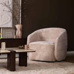 Draaibare Fauteuil Yara Beige, Ophalen of Verzenden, Nieuw