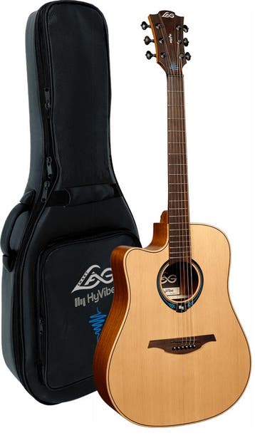 LAG Hyvibe 10 TLHV10DCE-LB LINKShandig Dreadnought cutaway E, Verzenden, Nieuw