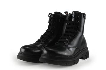 Tommy Hilfiger Veterboots Meisjes in maat 34 Zwart, Verzenden, Jongen of Meisje, Schoenen, Tommy Hilfiger