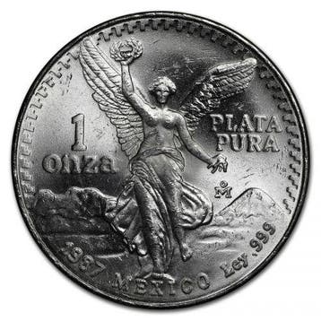 Mexican Libertad 1 oz 1987, Verzenden, Zuid-Amerika, Losse munt, Zilver