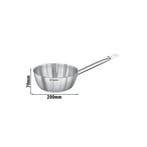 GGM Gastro | Sauteuse - RVS - conische vorm - 1,9 liter - |, Verzenden, Nieuw