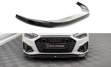 Voorspoiler V.2 Audi A4 S-Line & S4 B9 FL Maxton Glans Zwart, Ophalen of Verzenden, Nieuw