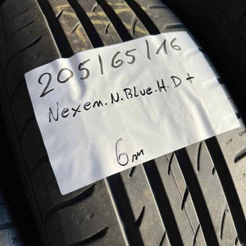 2 x Nexen 205-65-16 Zomerbanden 6mm, Auto-onderdelen, Gebruikt, 16 inch, Band(en), Personenwagen