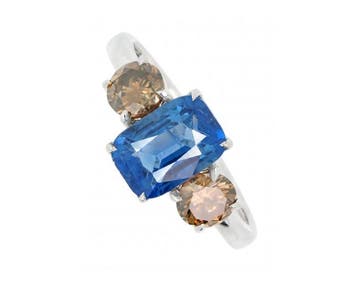 Zonder minimumprijs - Ring - 14 karaat Witgoud - 3.46ct. tw., Nieuw