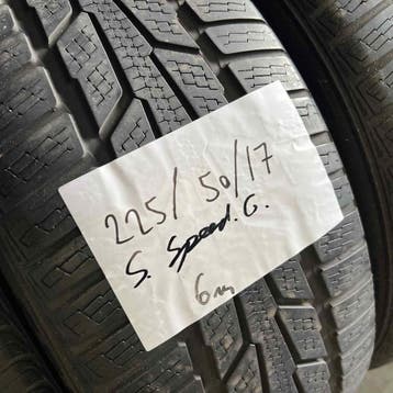 2 x Semperit Speed Grip 225-50-17 Winterbanden 6mm, Gebruikt, 17 inch, Band(en), Personenwagen